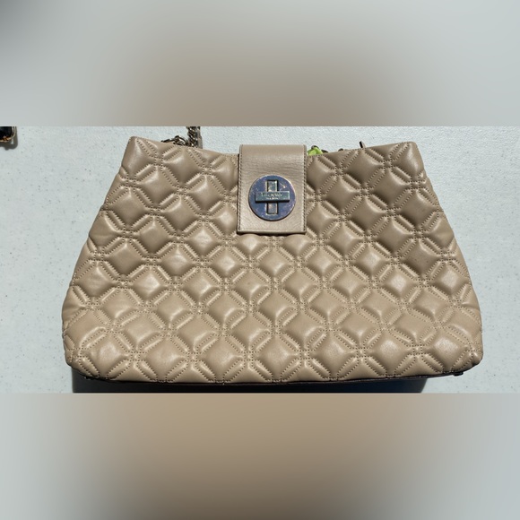 Kate Spade purse in beige. Zipper pocket inside with clasp close. Lightly used. - Picture 2 of 2